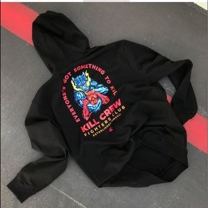 Kill Crew Black Hoodie with Colorful Graphic